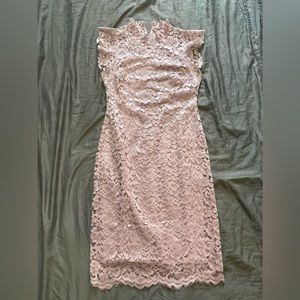 Baby pink dress laced size 8